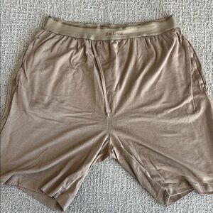 SKIMS Beige Relaxed Shorts